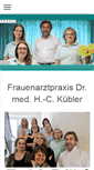 Mobile Screenshot of frauenarztpraxis-dr-kuebler.de